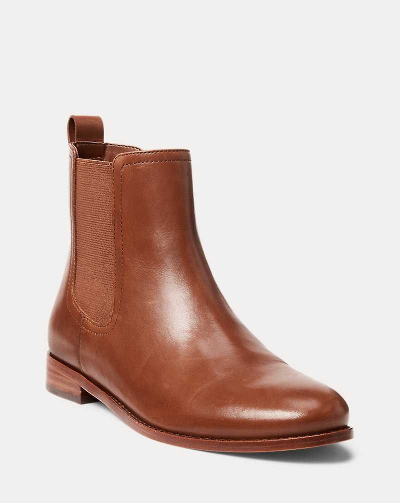 Botas Ralph Lauren Brylee Burnished Leatherie Mujer Azules | HGTFCRP-92 - vista 2