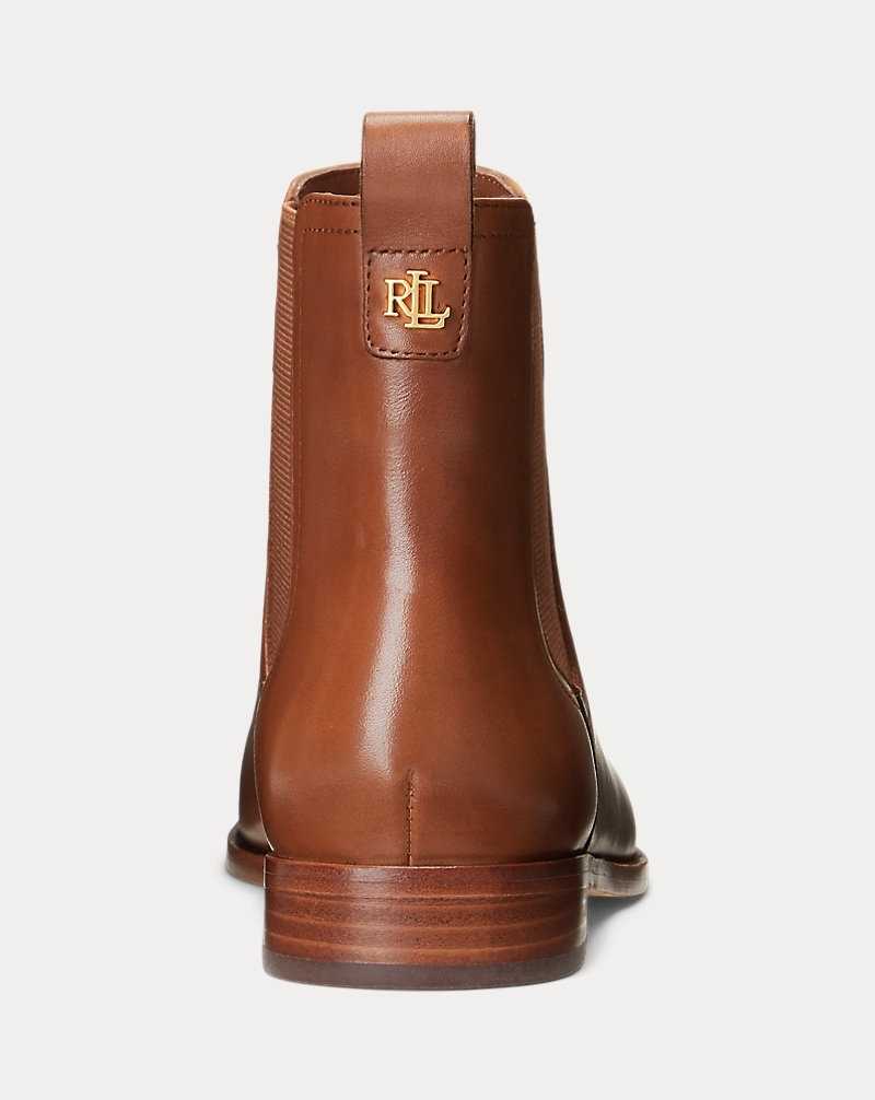 Botas Ralph Lauren Brylee Burnished Leatherie Mujer Azules | HGTFCRP-92 - vista 3