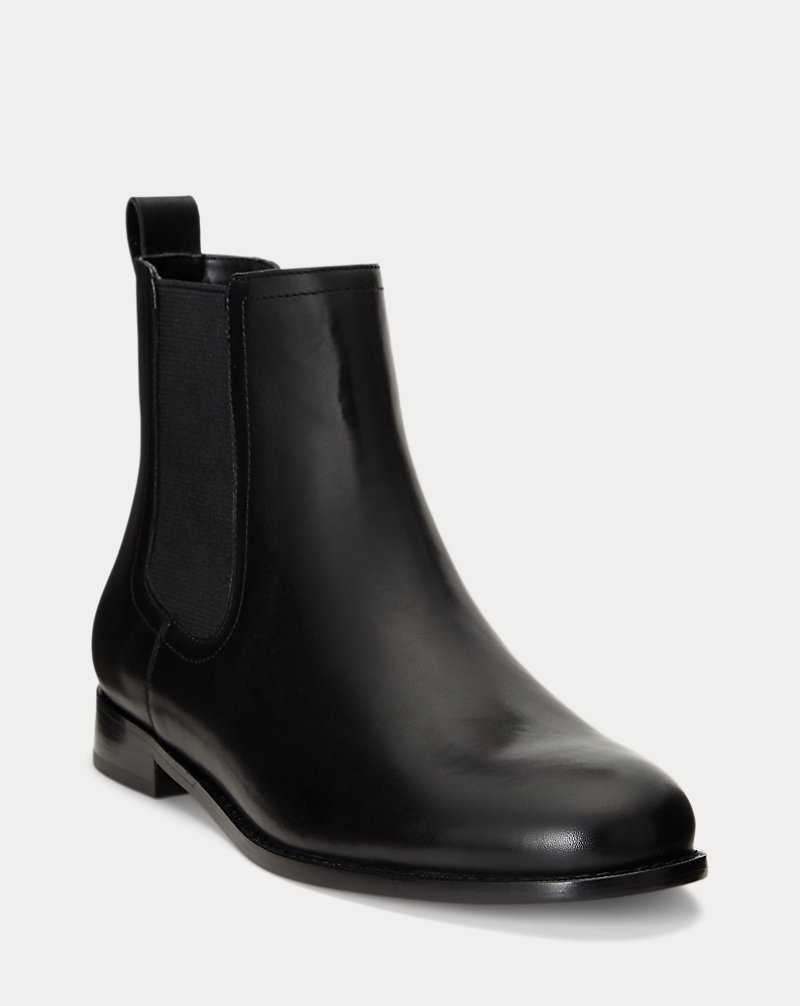 Botas Ralph Lauren Brylee Burnished Leatherie Mujer Negros | ZOLJDXH-65 - vista 2