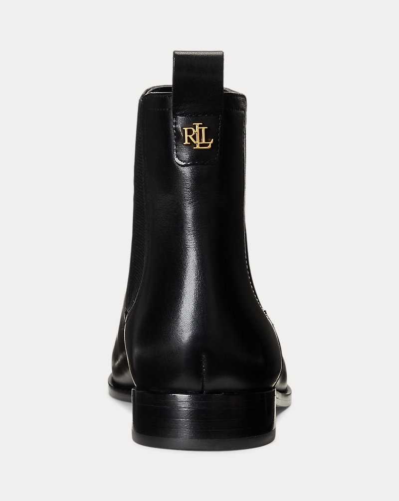Botas Ralph Lauren Brylee Burnished Leatherie Mujer Negros | ZOLJDXH-65 - vista 3