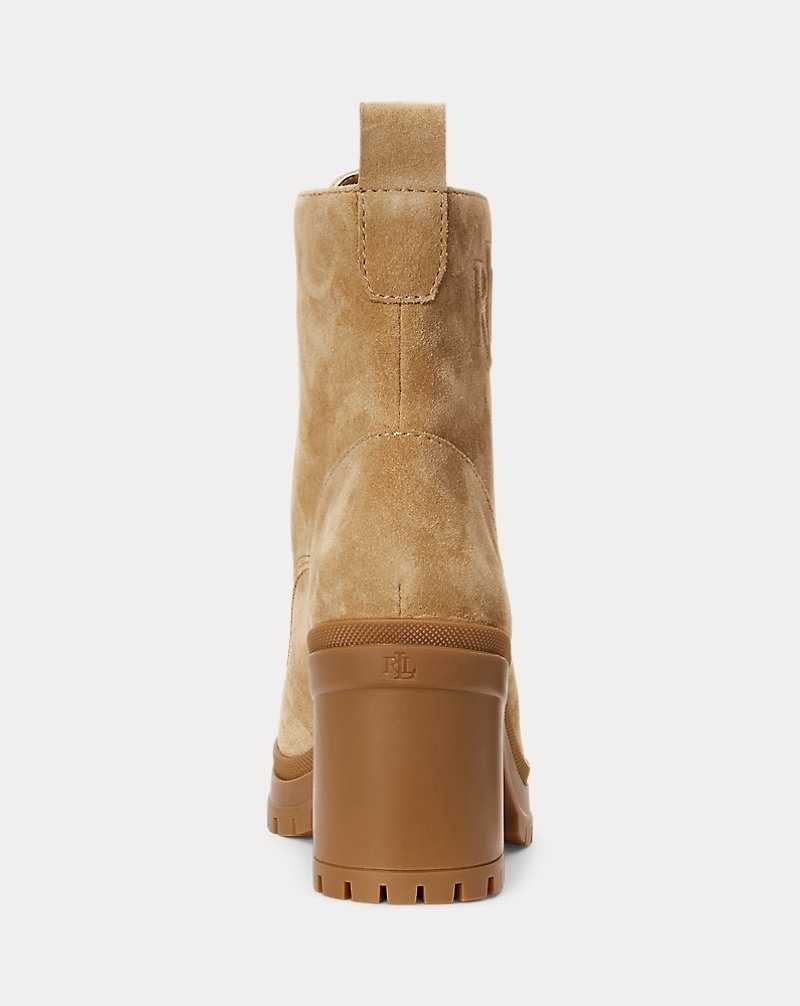 Botas Ralph Lauren Cameron Suedeie Mujer Camel | MSYJVPC-30 - vista 3