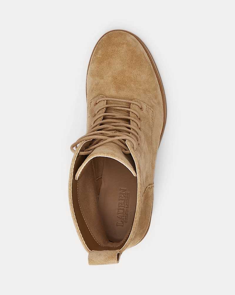 Botas Ralph Lauren Cameron Suedeie Mujer Camel | MSYJVPC-30 - vista 4