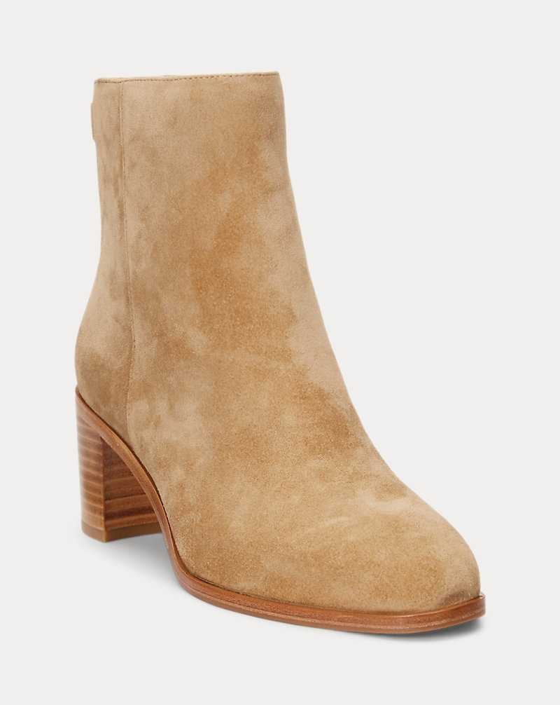 Botas Ralph Lauren Cassie Suedeie Mujer Camel | WULPBFN-16 - vista 2