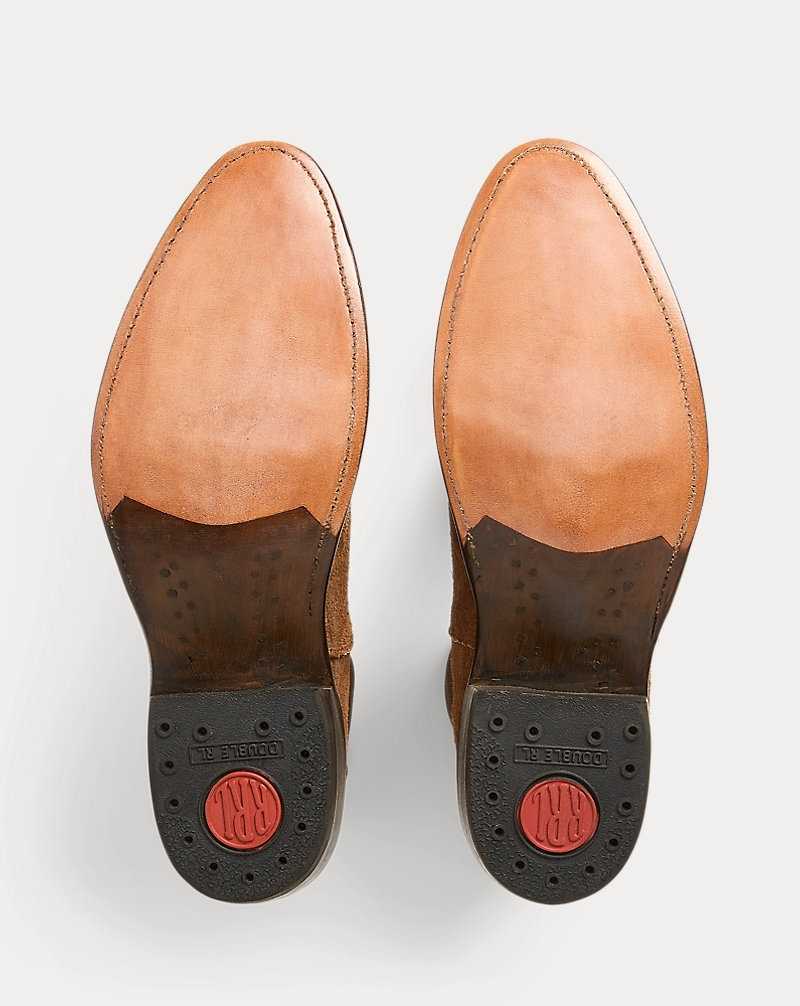 Botas Ralph Lauren Chelsea Plainview Suede Mujer Dorados | VOPIFDX-97 - vista 4
