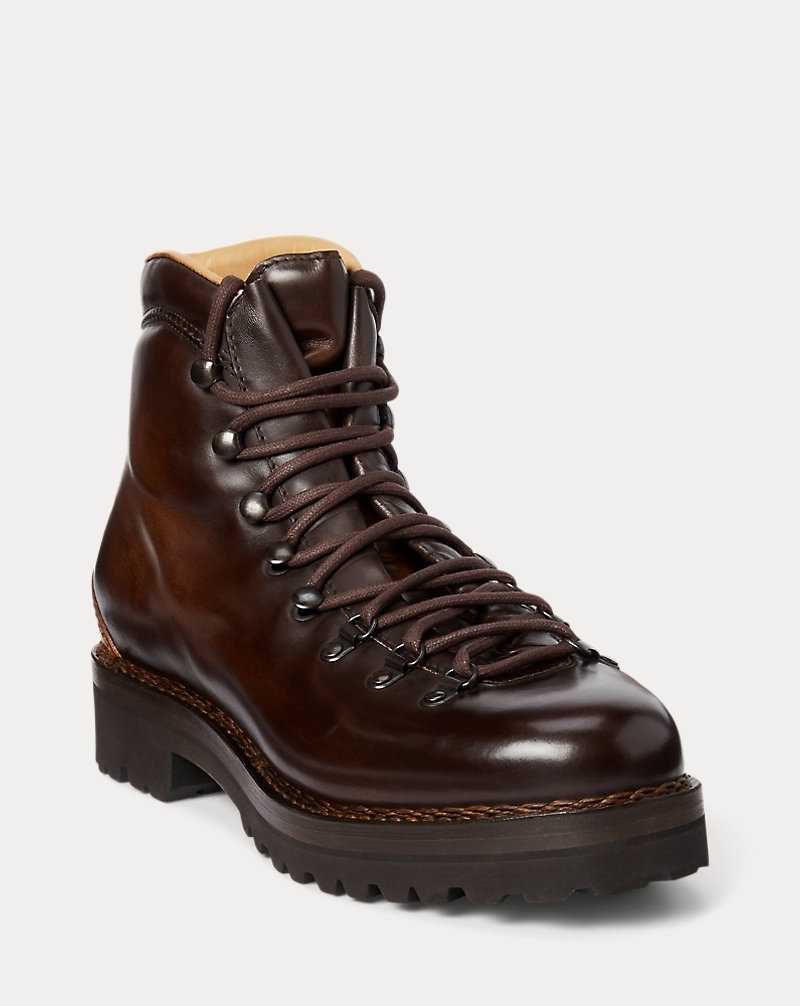 Botas Ralph Lauren Darrow Calfskin Hombre Marrom Oscuro | TNWKXAI-92 - vista 2
