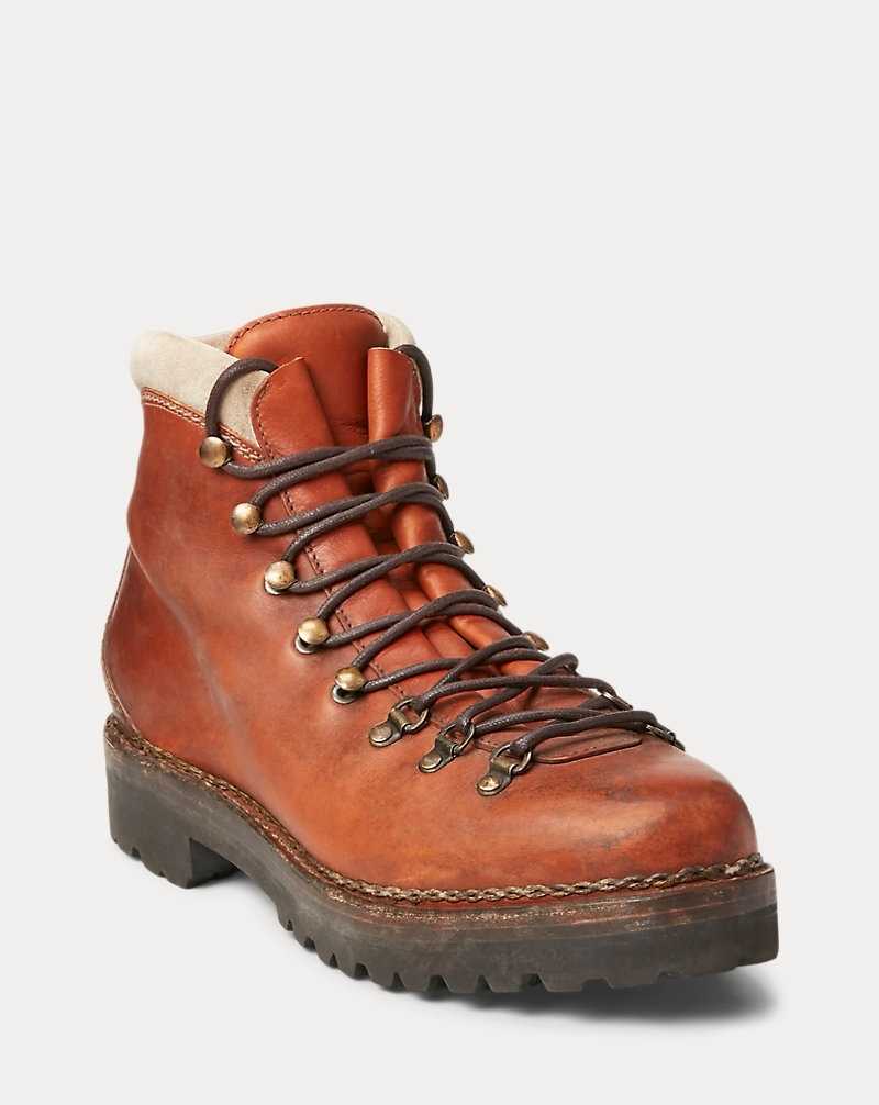 Botas Ralph Lauren Darrow Leather Hombre Tan | LUIJWYQ-67 - vista 2