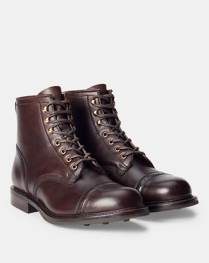 Botas Ralph Lauren Leather Hombre Marrom | ACKBOXD-58 - vista 2