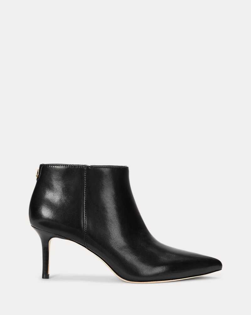 Botas Ralph Lauren Lizie Burnished Leatherie Mujer Negros | RDTXGZQ-80 - vista 1