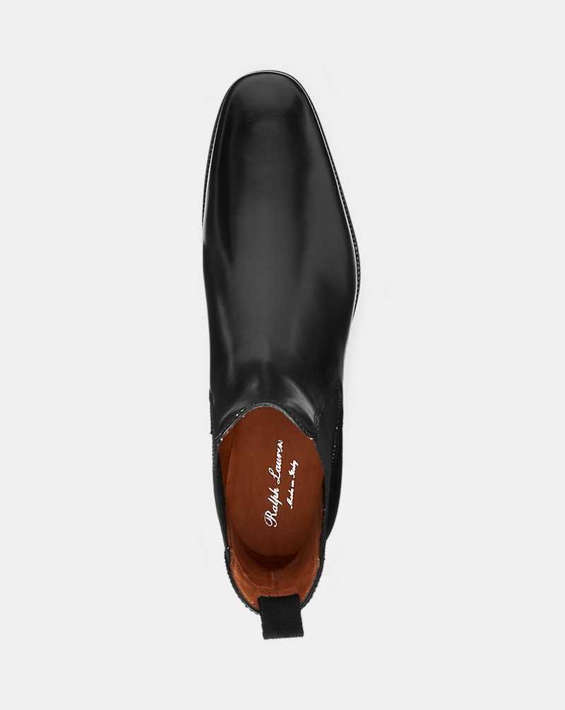 Botas Ralph Lauren Penfield Calfskin Chelsea Hombre Negros | HGSIUOZ-91 - vista 4