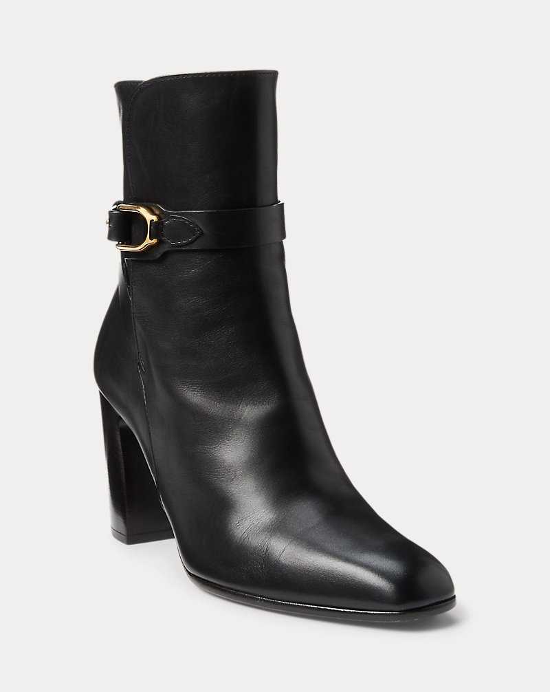 Botas Ralph Lauren Tilton Welington Burnishedie Mujer Negros | CZUOWXL-98 - vista 2
