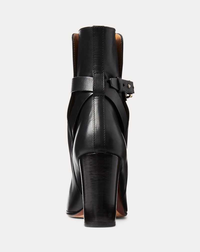 Botas Ralph Lauren Tilton Welington Burnishedie Mujer Negros | CZUOWXL-98 - vista 3