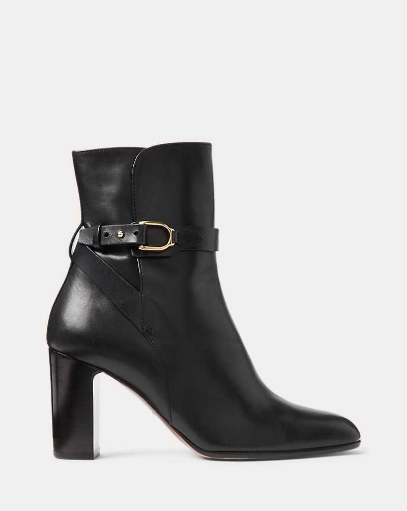 Botas Ralph Lauren Tilton Welington Burnishedie Mujer Negros | CZUOWXL-98 - vista 1