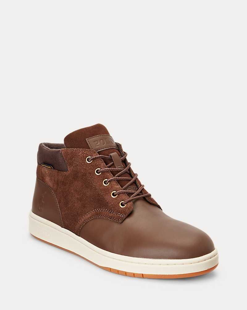 Botas Ralph Lauren Waterproof Leather-Suede Hombre Marrom | NYFTODS-39 - vista 2