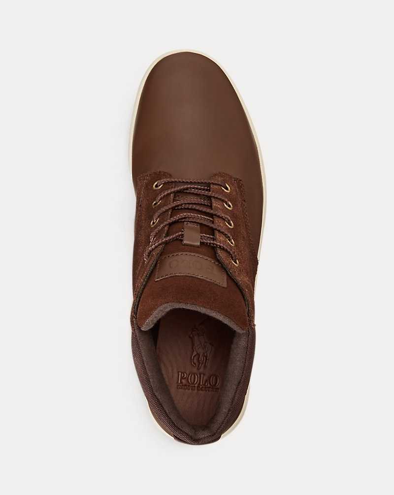 Botas Ralph Lauren Waterproof Leather-Suede Hombre Marrom | NYFTODS-39 - vista 4