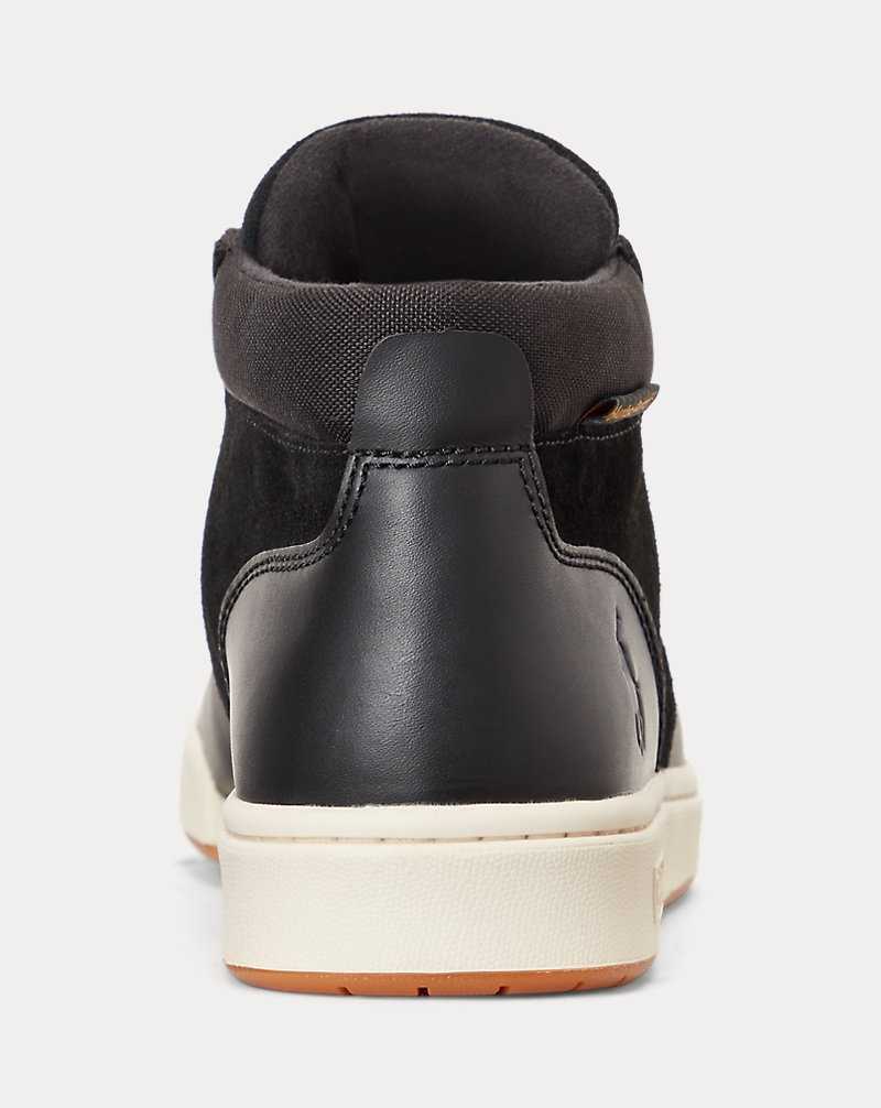 Botas Ralph Lauren Waterproof Leather-Suede Hombre Negros | OEICLGX-86 - vista 3