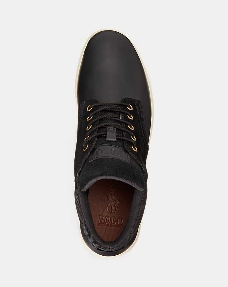 Botas Ralph Lauren Waterproof Leather-Suede Hombre Negros | OEICLGX-86 - vista 4