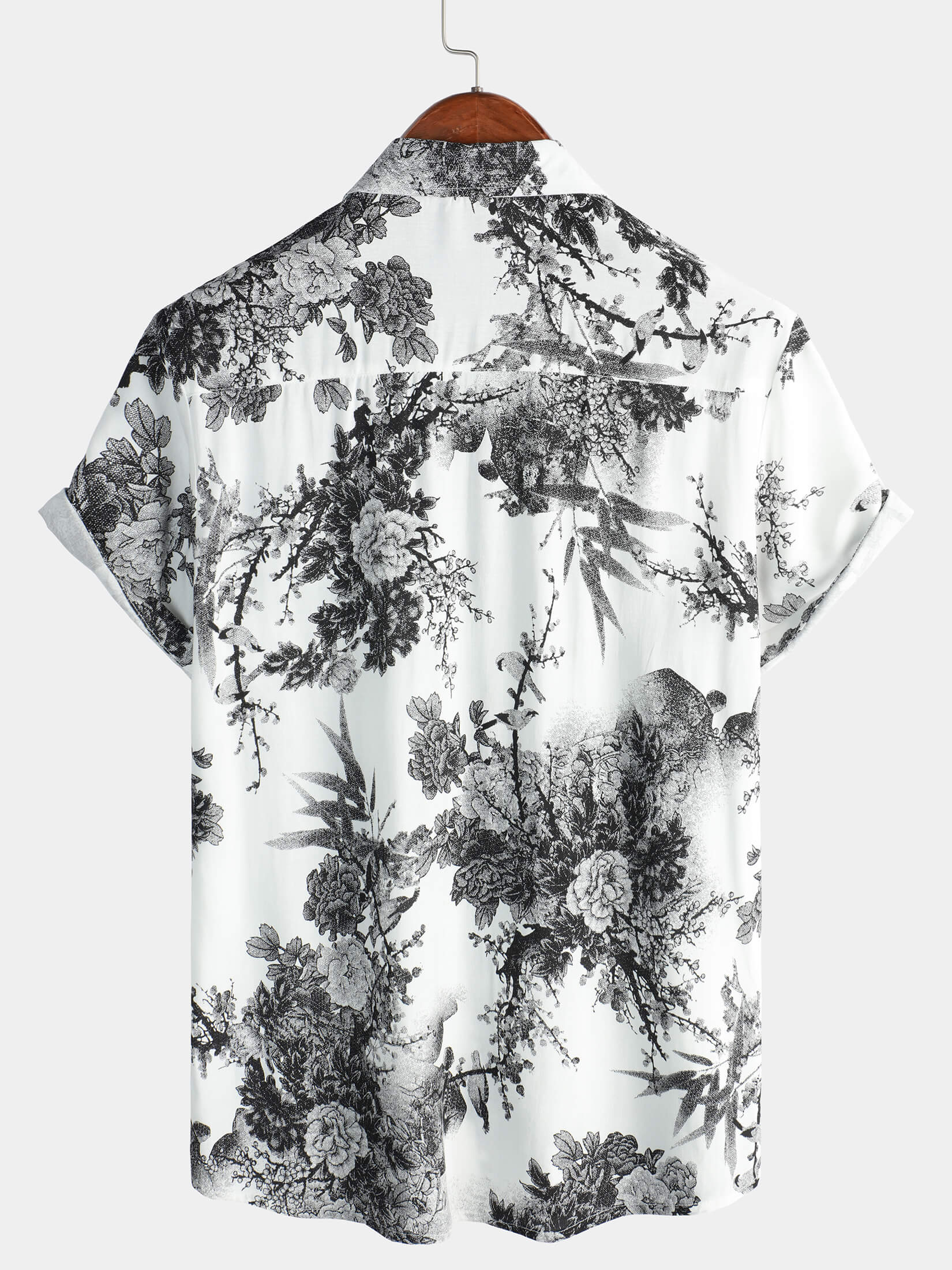 Camisa Summer Holiday Button Up Hawaiian transpirable de manga corta para hombre