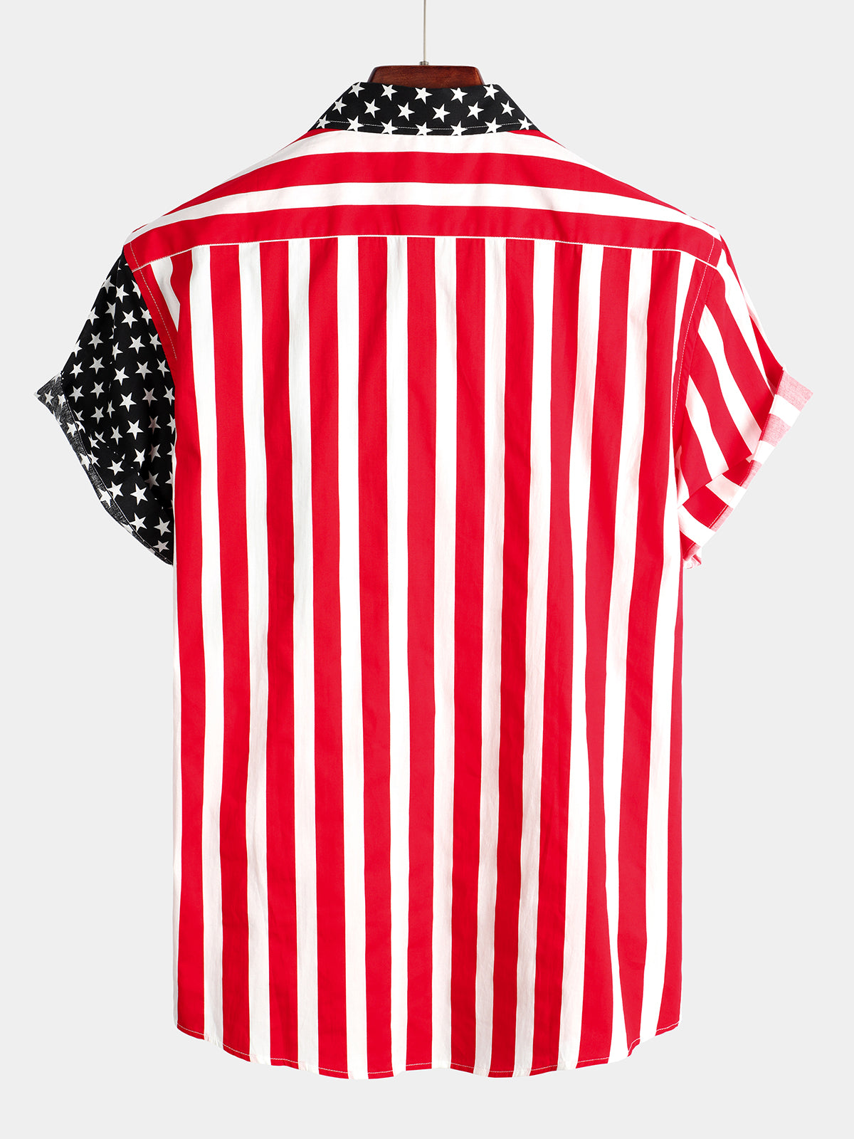 Camisa Patchpara trabajo de algodón Pocket de manga corta para hombre