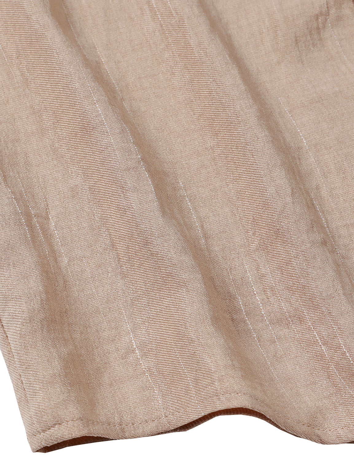 Camisa casual Beige Button de manga larga para hombre
