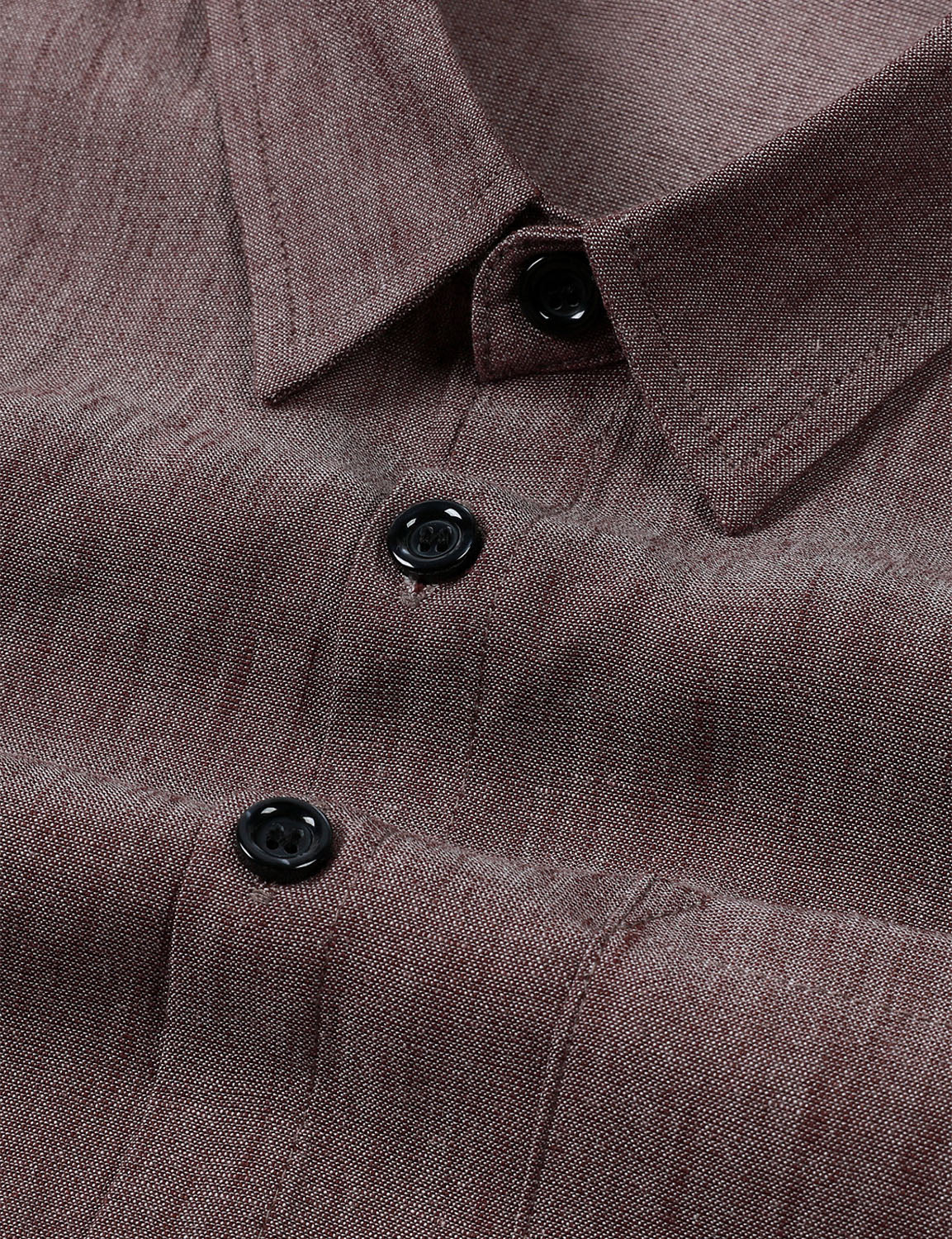 Camisa Brown casual de manga larga para hombre
