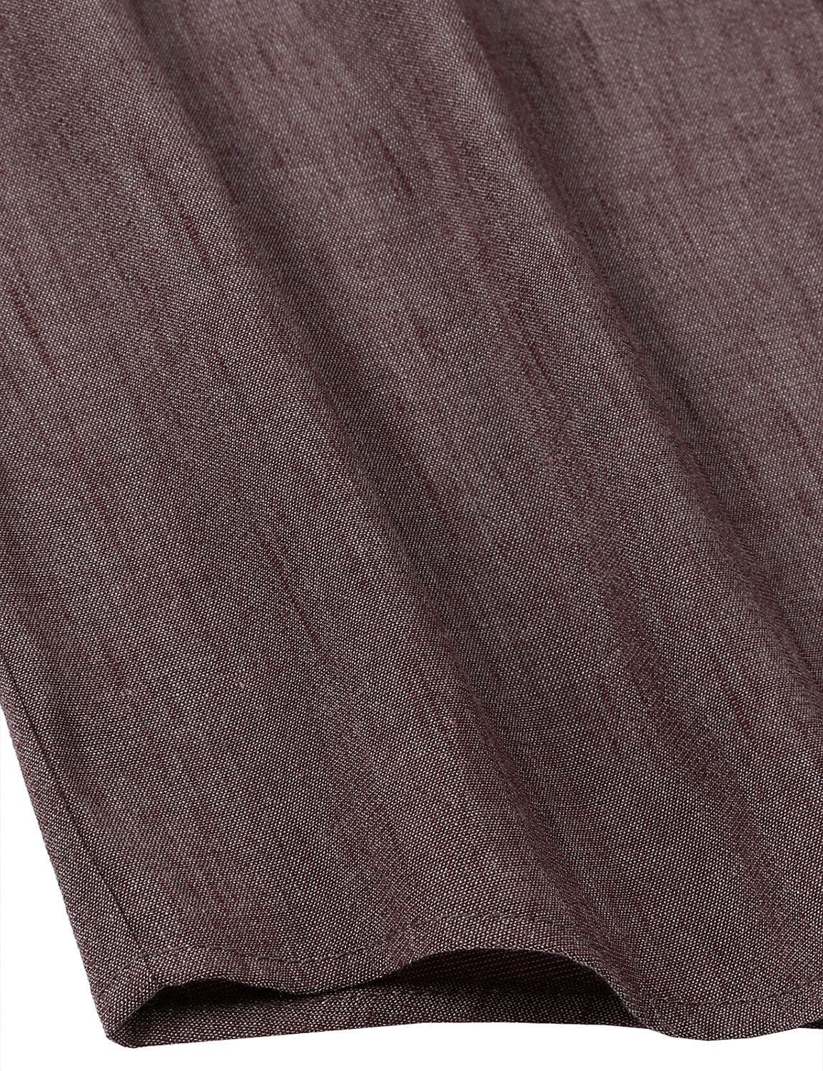 Camisa Brown casual de manga larga para hombre