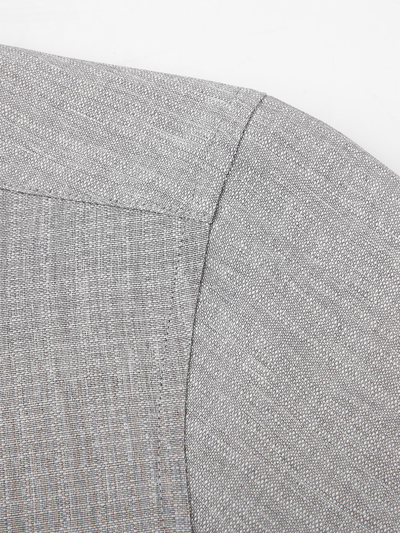 Camisa de manga larga Textured Stand Collar