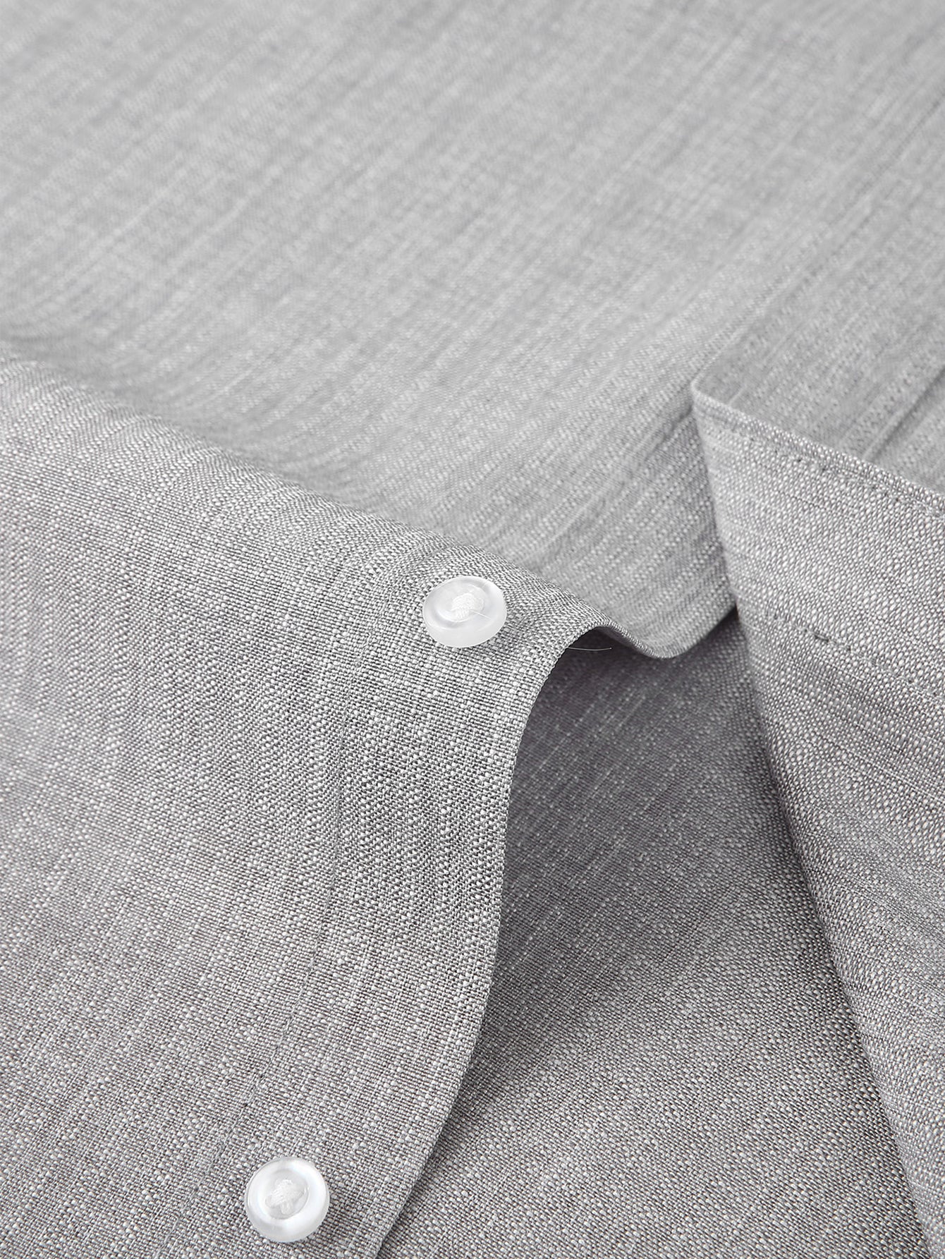 Camisa de manga larga Textured Stand Collar