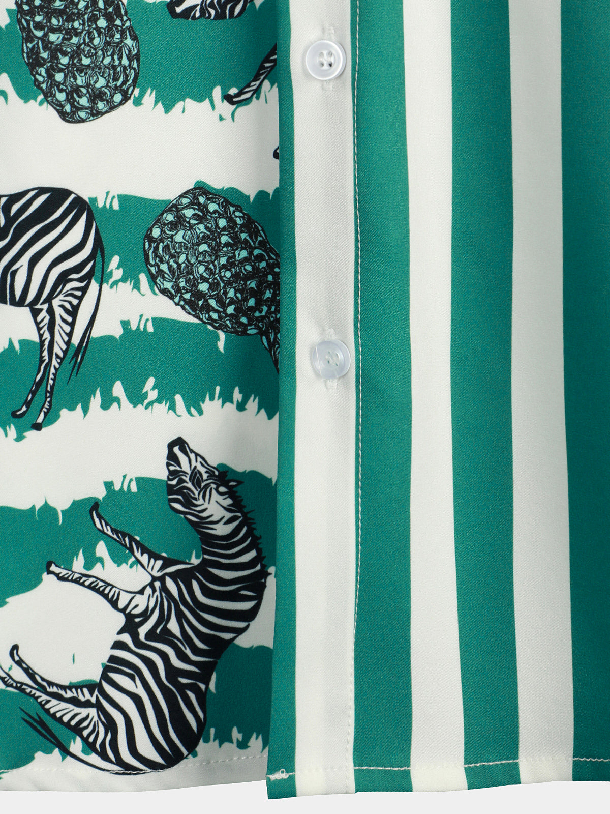 Camisa Zebra & a rayas Pocket Holiday casual para hombre
