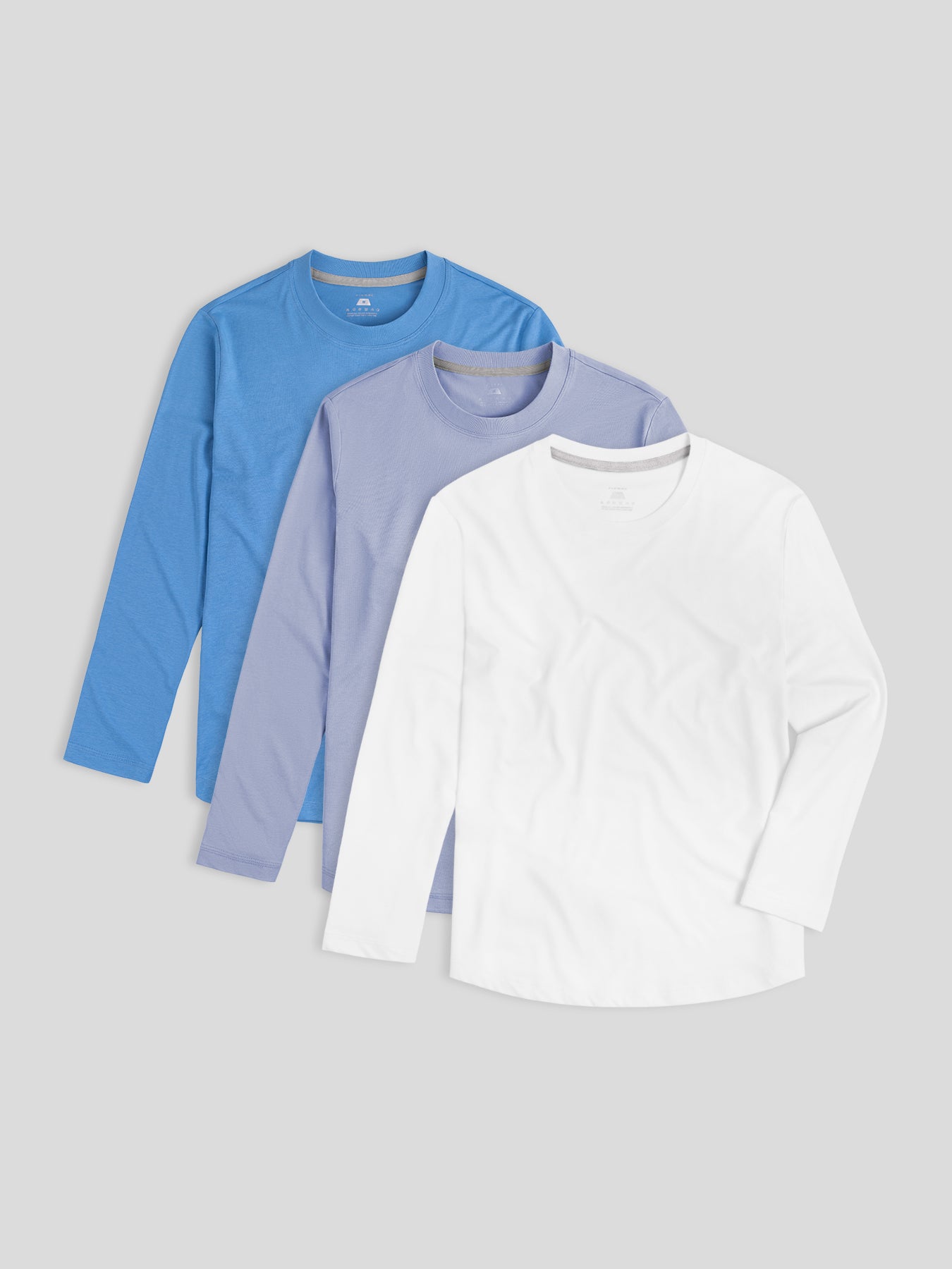 Staysmooth de manga larga Tee 2024 New Multicolor 3-Pack: clásico Fit