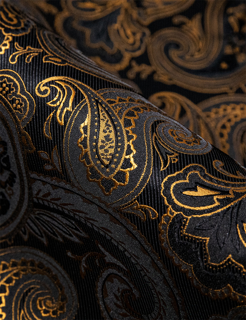 Camisa Gold casual for Men Paisley de manga larga con botones camisa