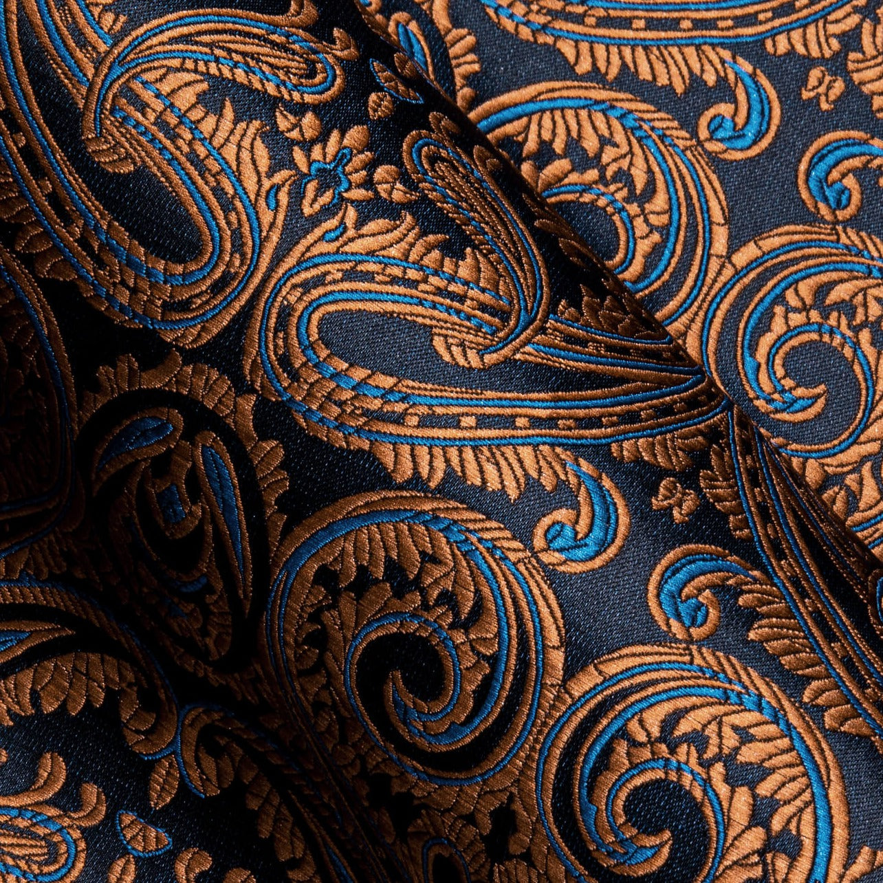Camisa Mens Paisley de chalecoir Brown de manga larga con botones camisa