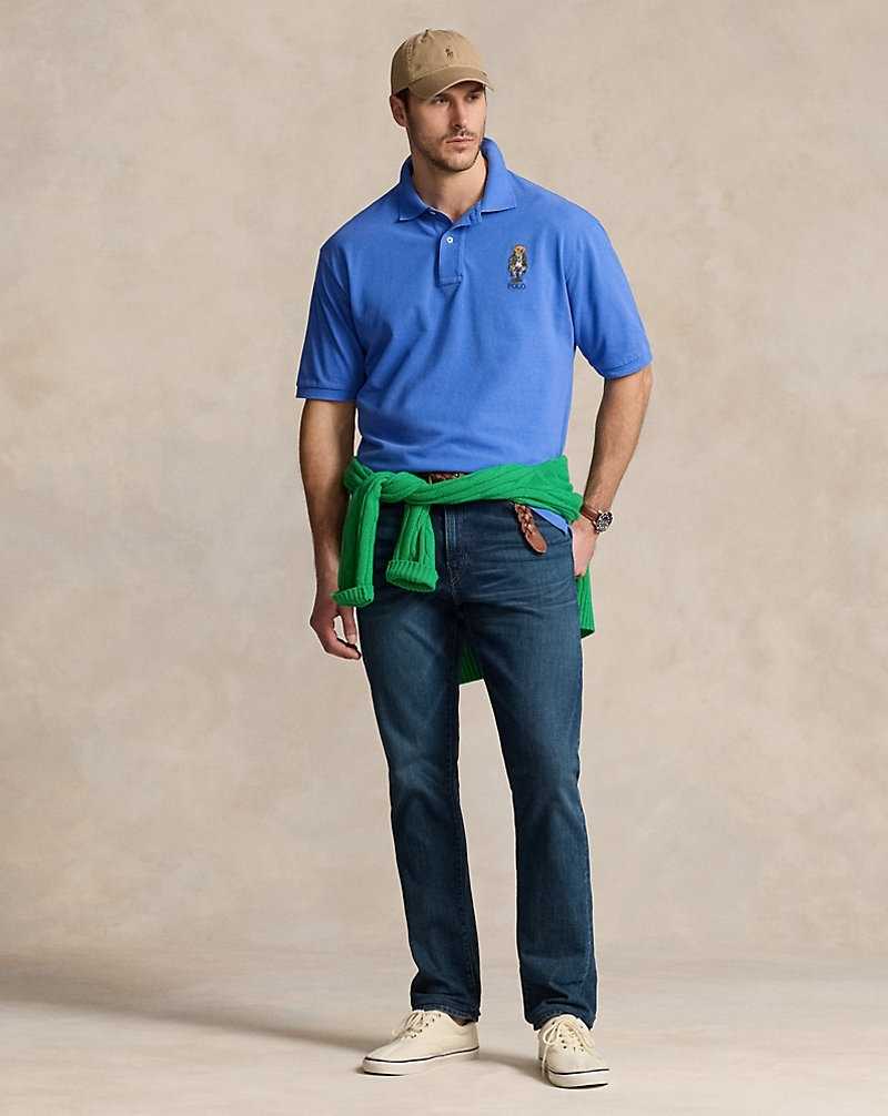 Camisa Polo Ralph Lauren Bear Mesh Hombre Azules | OZTMWHQ-47 - vista 3
