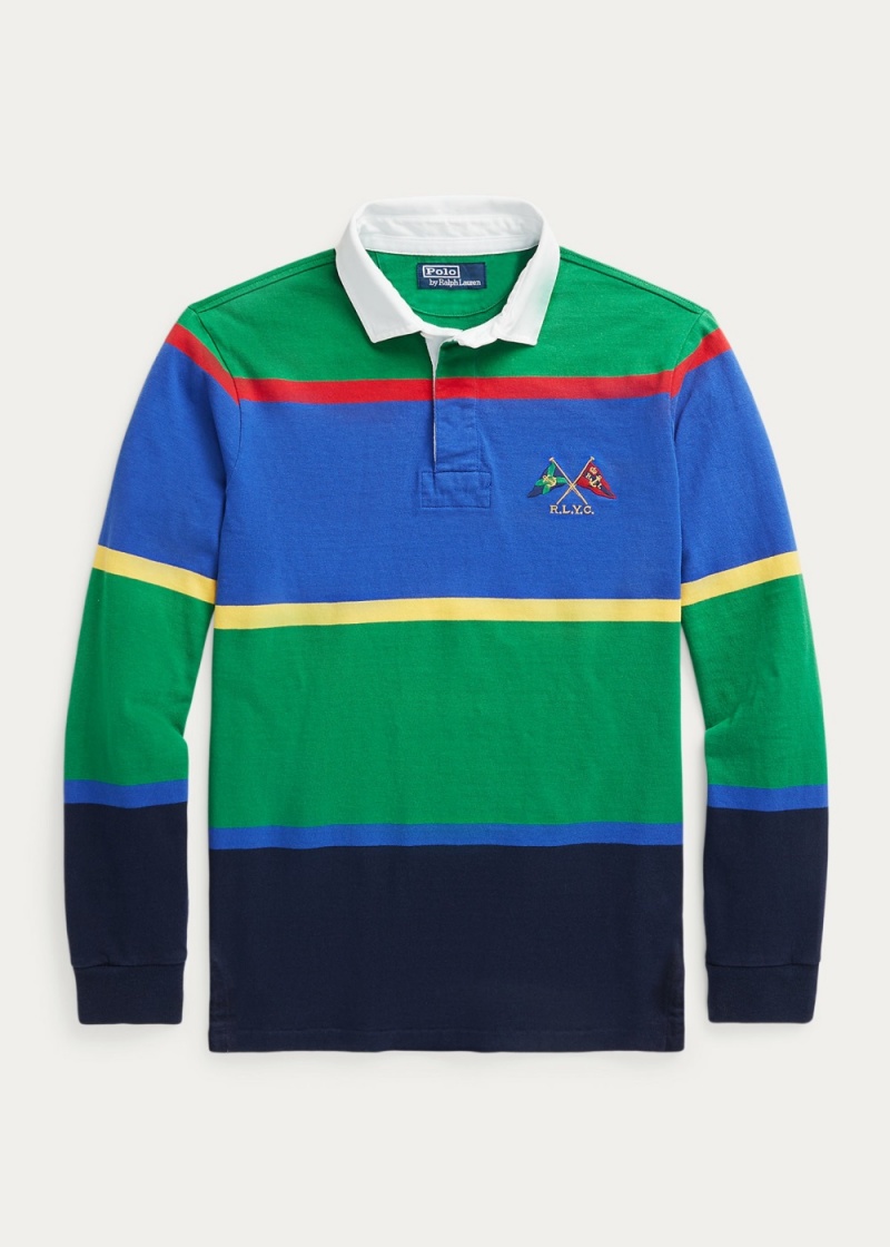 Camisa Polo Classic Fit A Rayas Jersey Rugby Shirt Hombre Multicolor | QORN74631 - vista 2