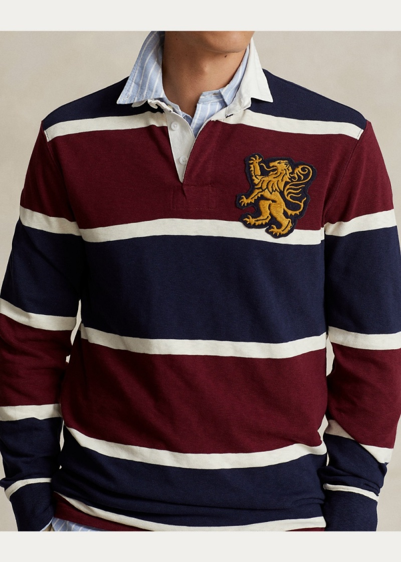 Camisa Polo Classic Fit A Rayas Jersey Rugby Shirt Hombre Multicolor | UDLO08639 - vista 4