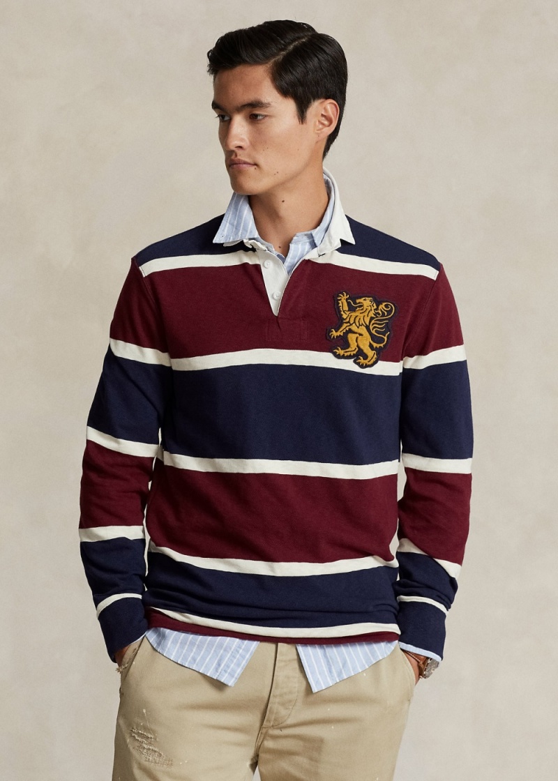 Camisa Polo Classic Fit A Rayas Jersey Rugby Shirt Hombre Multicolor | UDLO08639 - vista 1