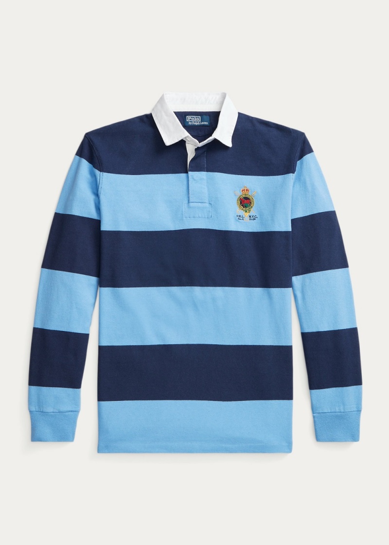 Camisa Polo Classic Fit A Rayas Jersey Rugby Shirt Hombre Multicolor | LEHK76328 - vista 2