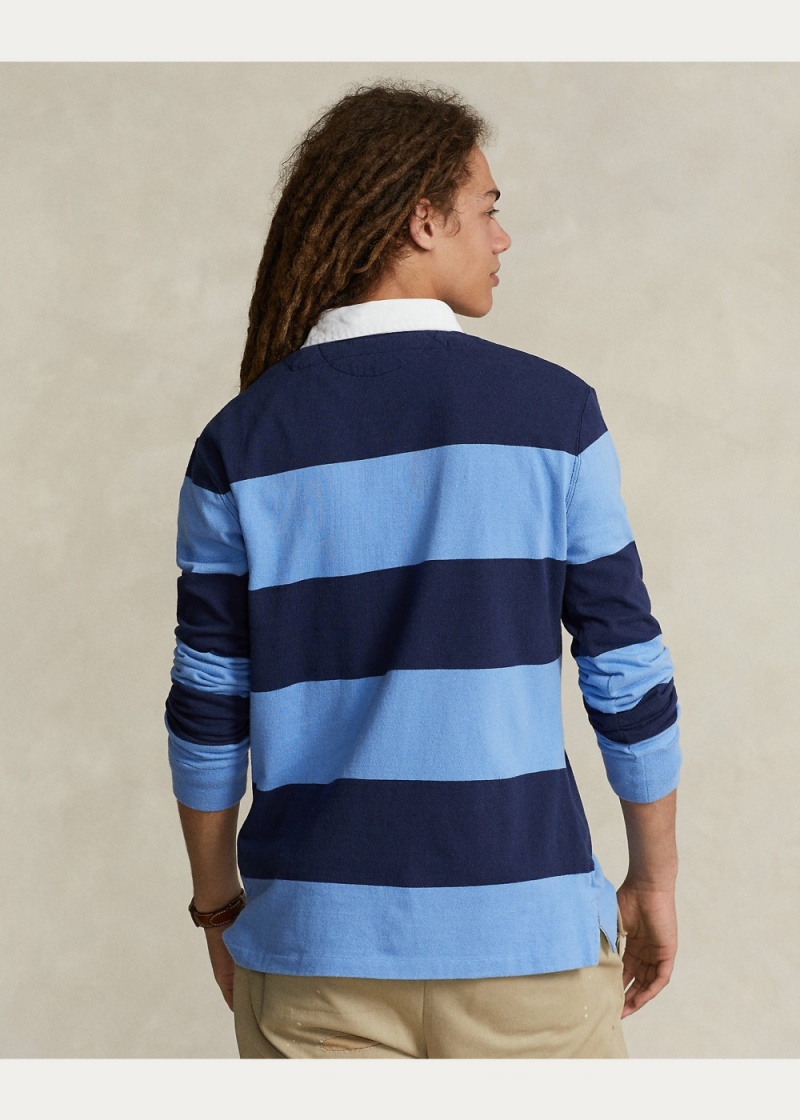 Camisa Polo Classic Fit A Rayas Jersey Rugby Shirt Hombre Multicolor | LEHK76328 - vista 4