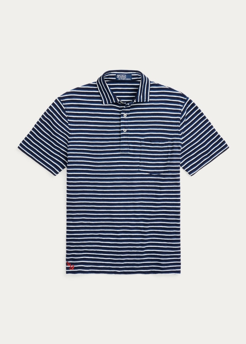 Camisa Polo Classic Fit A Rayas Jersey Hombre Multicolor | AHUI28341 - vista 2