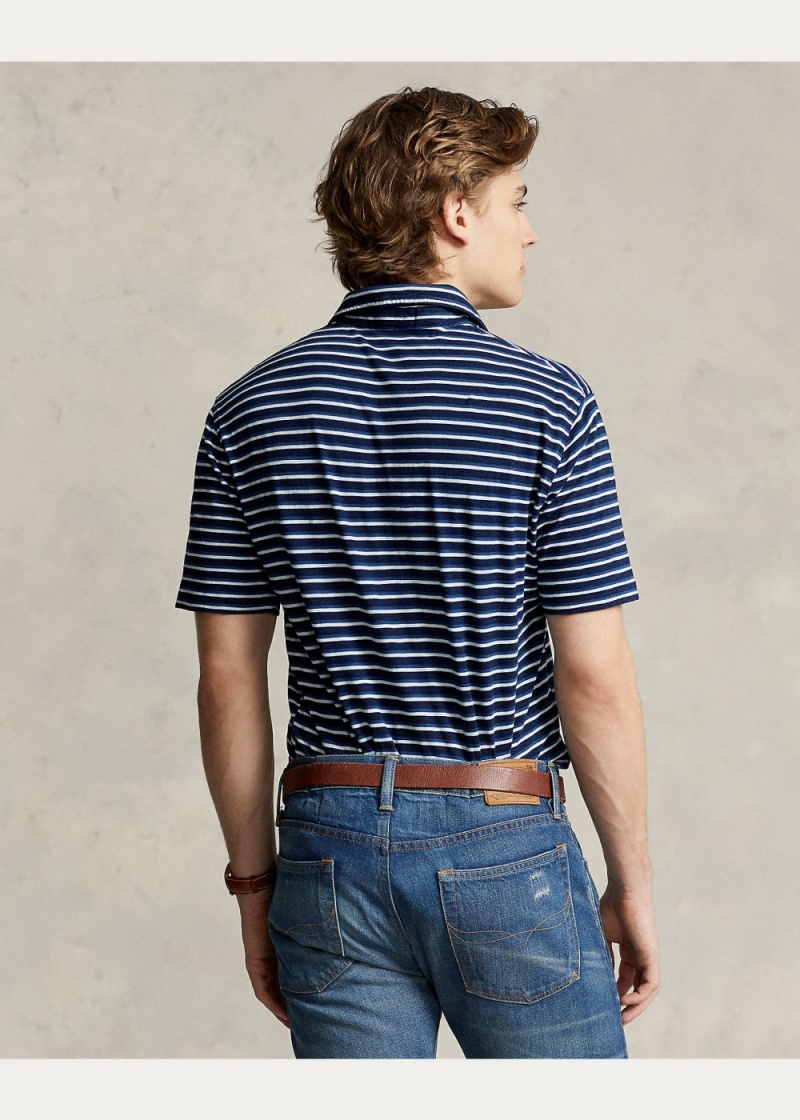 Camisa Polo Classic Fit A Rayas Jersey Hombre Multicolor | AHUI28341 - vista 4