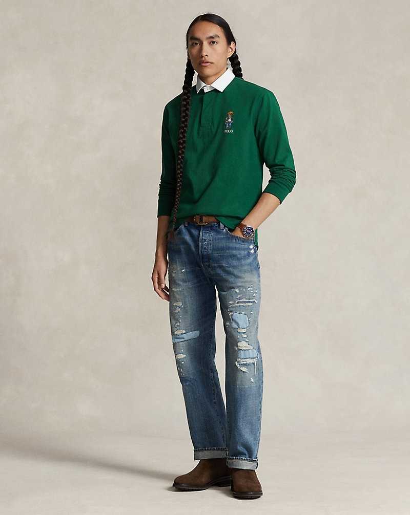 Camisa Polo Ralph Lauren Classic Fit Bear Rugby Hombre New Forest Hrtg Bear | ZPXWIJM-56 - vista 3