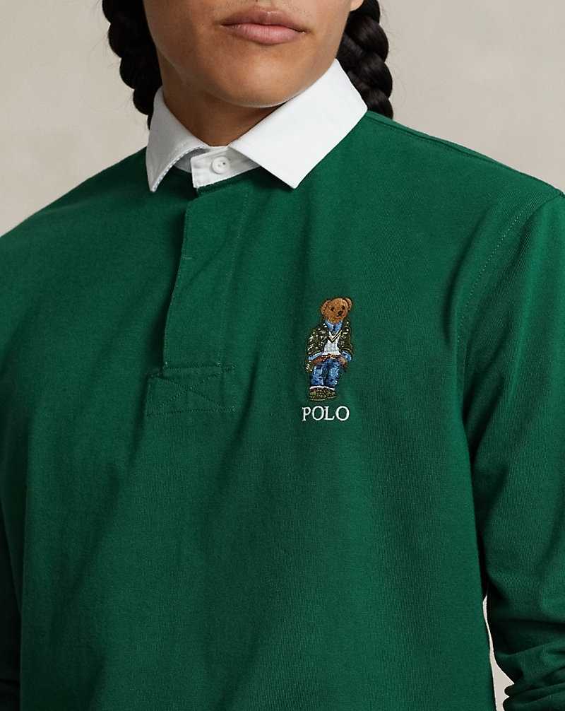 Camisa Polo Ralph Lauren Classic Fit Bear Rugby Hombre New Forest Hrtg Bear | ZPXWIJM-56 - vista 5