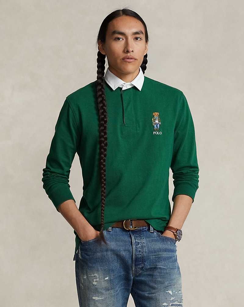 Camisa Polo Ralph Lauren Classic Fit Bear Rugby Hombre New Forest Hrtg Bear | ZPXWIJM-56 - vista 1