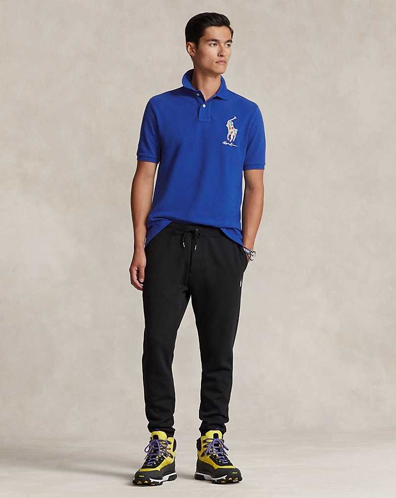 Camisa Polo Ralph Lauren Classic Fit Big Pony Mesh Hombre Sapphire Star | ZVQKPSR-59 - vista 3