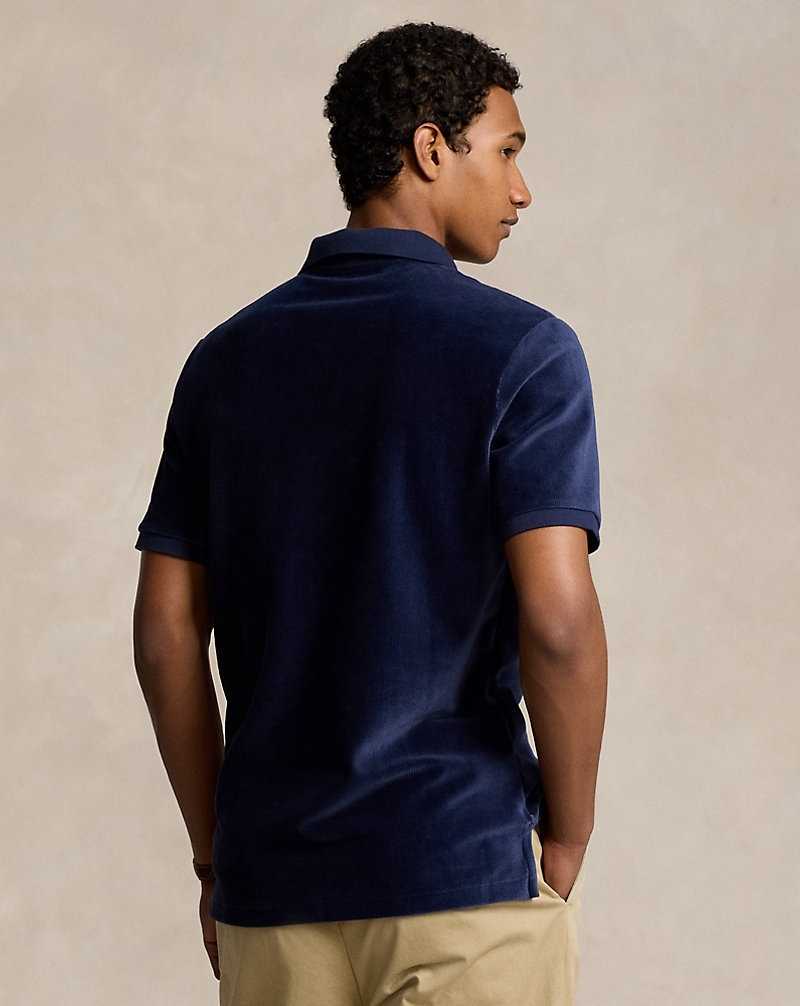 Camisa Polo Ralph Lauren Classic Fit Knit Corduroy Hombre Azul Marino | LPYOTDR-92 - vista 4