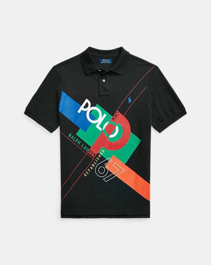 Camisa Polo Ralph Lauren Classic Fit Logo Mesh Hombre Negros | ZRIQHOV-04 - vista 2