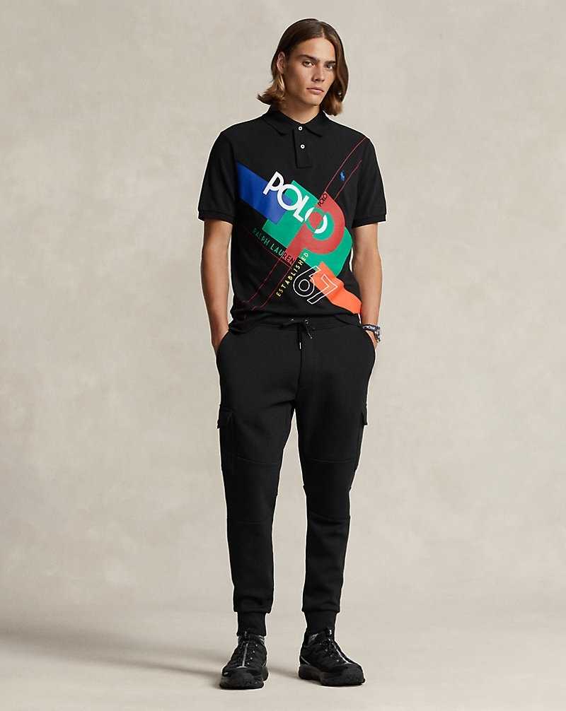 Camisa Polo Ralph Lauren Classic Fit Logo Mesh Hombre Negros | ZRIQHOV-04 - vista 3