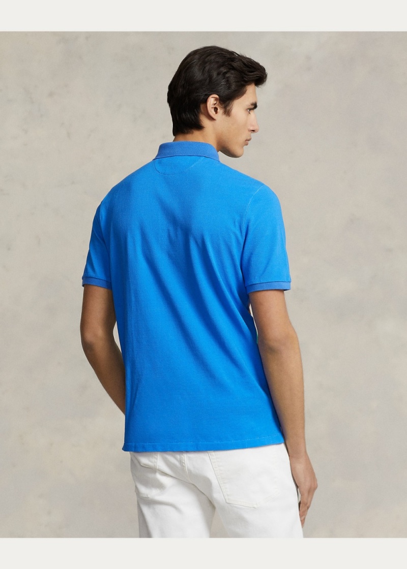 Camisa Polo Classic Fit Longboard Mesh Hombre Blancos | NUCI30968 - vista 6