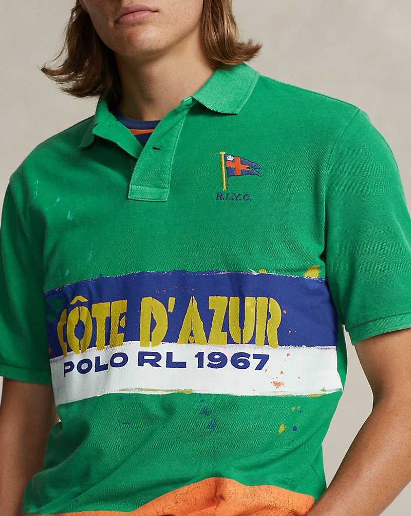 Camisa Polo Ralph Lauren Classic Fit Mesh Graphic Hombre Stem Multi | JNVBTSD-79 - vista 5