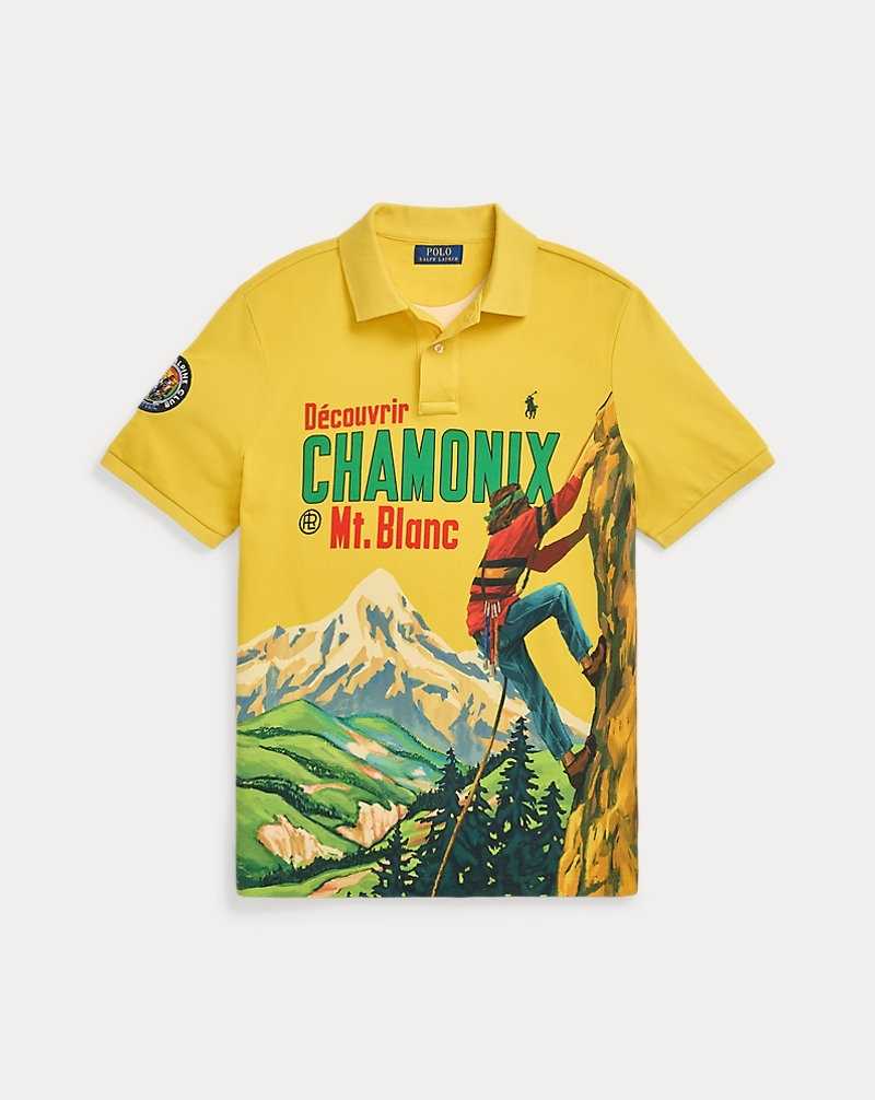 Camisa Polo Ralph Lauren Classic Fit Mesh Graphic Hombre Amarillos | BEWUYCM-62 - vista 2