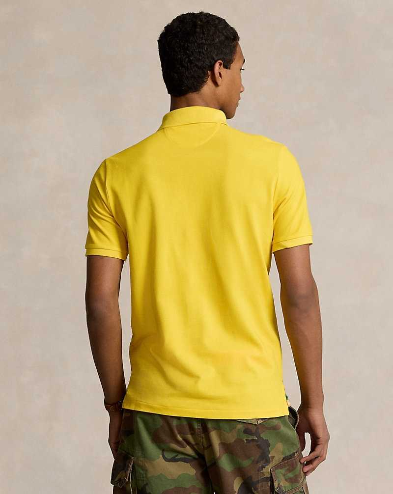 Camisa Polo Ralph Lauren Classic Fit Mesh Graphic Hombre Amarillos | BEWUYCM-62 - vista 4